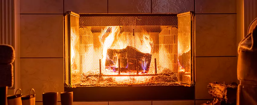 Mendota Hearth Landscape Fireplace Installation in El Reno, Oklahoma